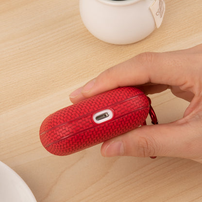 Earphone Case for Apple AirPods with Charging Case (2016) / (2019) / AirPods with Wireless Charging Case (2019) Leather Coated PC Cover
