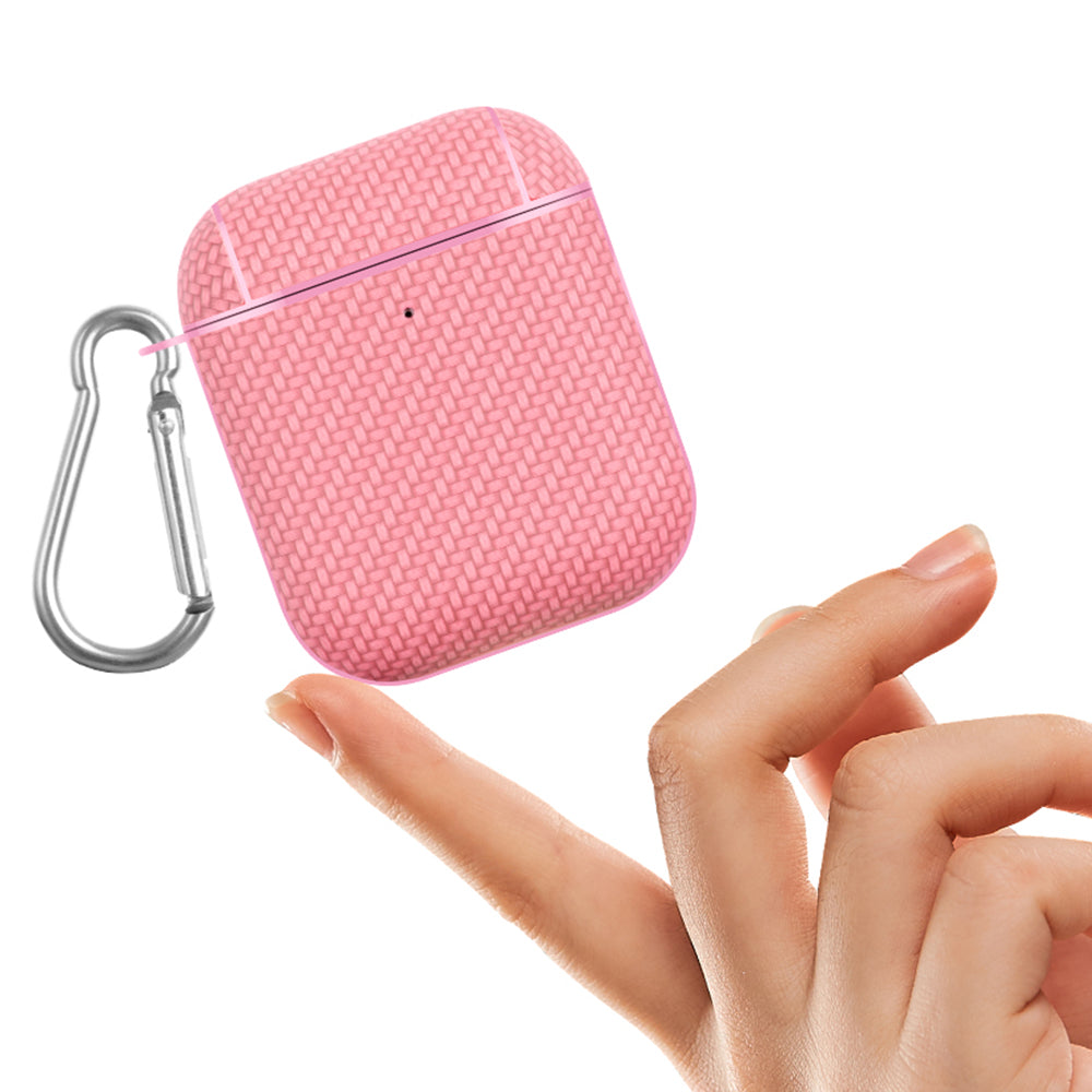Earphone Case for Apple AirPods with Charging Case (2016) / (2019) / AirPods with Wireless Charging Case (2019) Leather Coated PC Cover