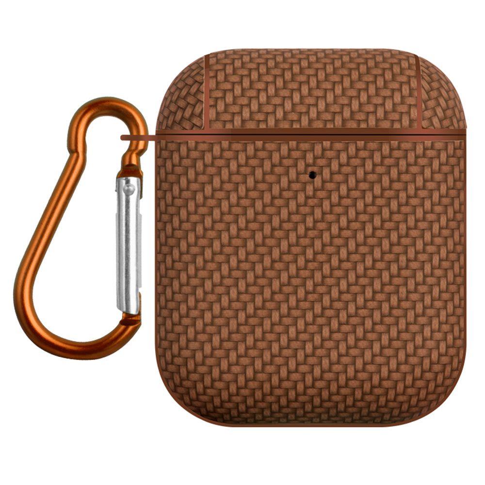Earphone Case for Apple AirPods with Charging Case (2016) / (2019) / AirPods with Wireless Charging Case (2019) Leather Coated PC Cover