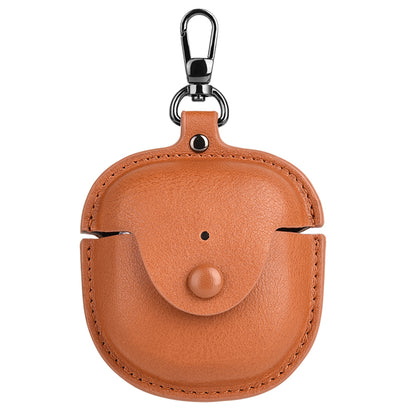 PU Leather Case for Bose QuietComfort Earbuds II Bluetooth Earphone Drop-proof Cover with Key Holder