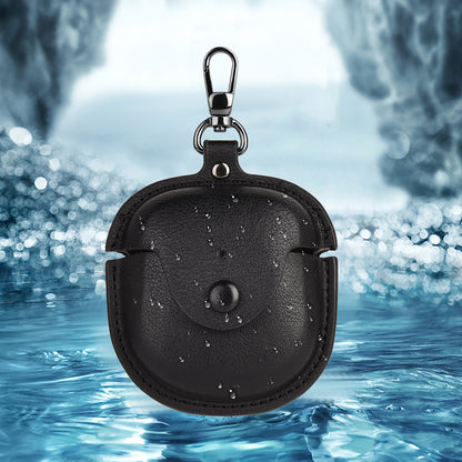 PU Leather Case for Bose QuietComfort Earbuds II Bluetooth Earphone Drop-proof Cover with Key Holder