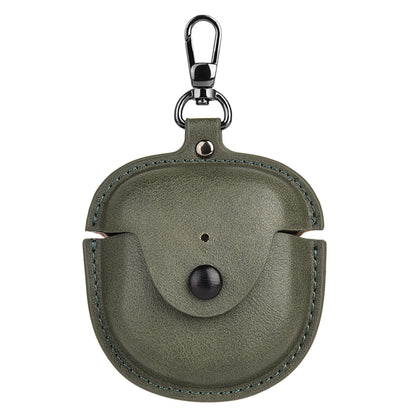 PU Leather Case for Bose QuietComfort Earbuds II Bluetooth Earphone Drop-proof Cover with Key Holder
