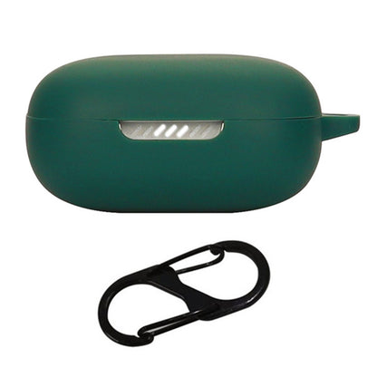 For JBL Live Flex Bluetooth Earphone Anti-drop Case Silicone Protective Cover with Anti-lost Buckle