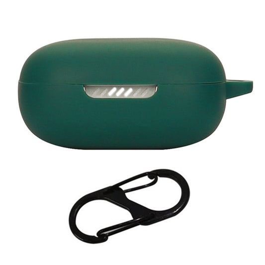 For JBL Live Flex Bluetooth Earphone Anti-drop Case Silicone Protective Cover with Anti-lost Buckle