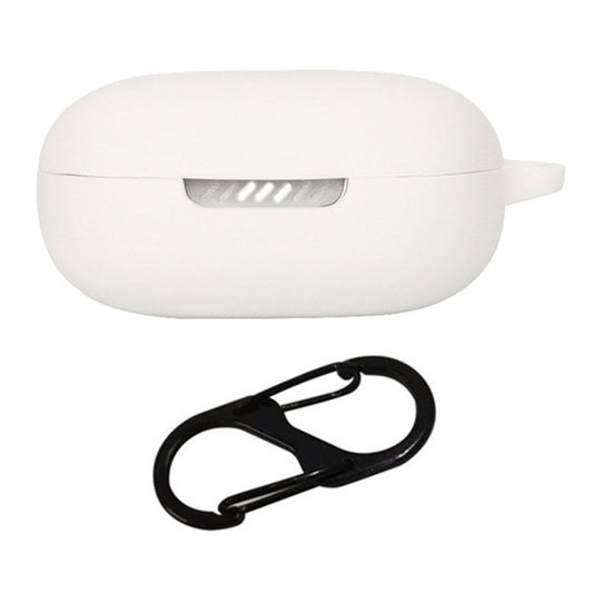 For JBL Live Flex Bluetooth Earphone Anti-drop Case Silicone Protective Cover with Anti-lost Buckle