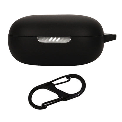 For JBL Live Flex Bluetooth Earphone Anti-drop Case Silicone Protective Cover with Anti-lost Buckle
