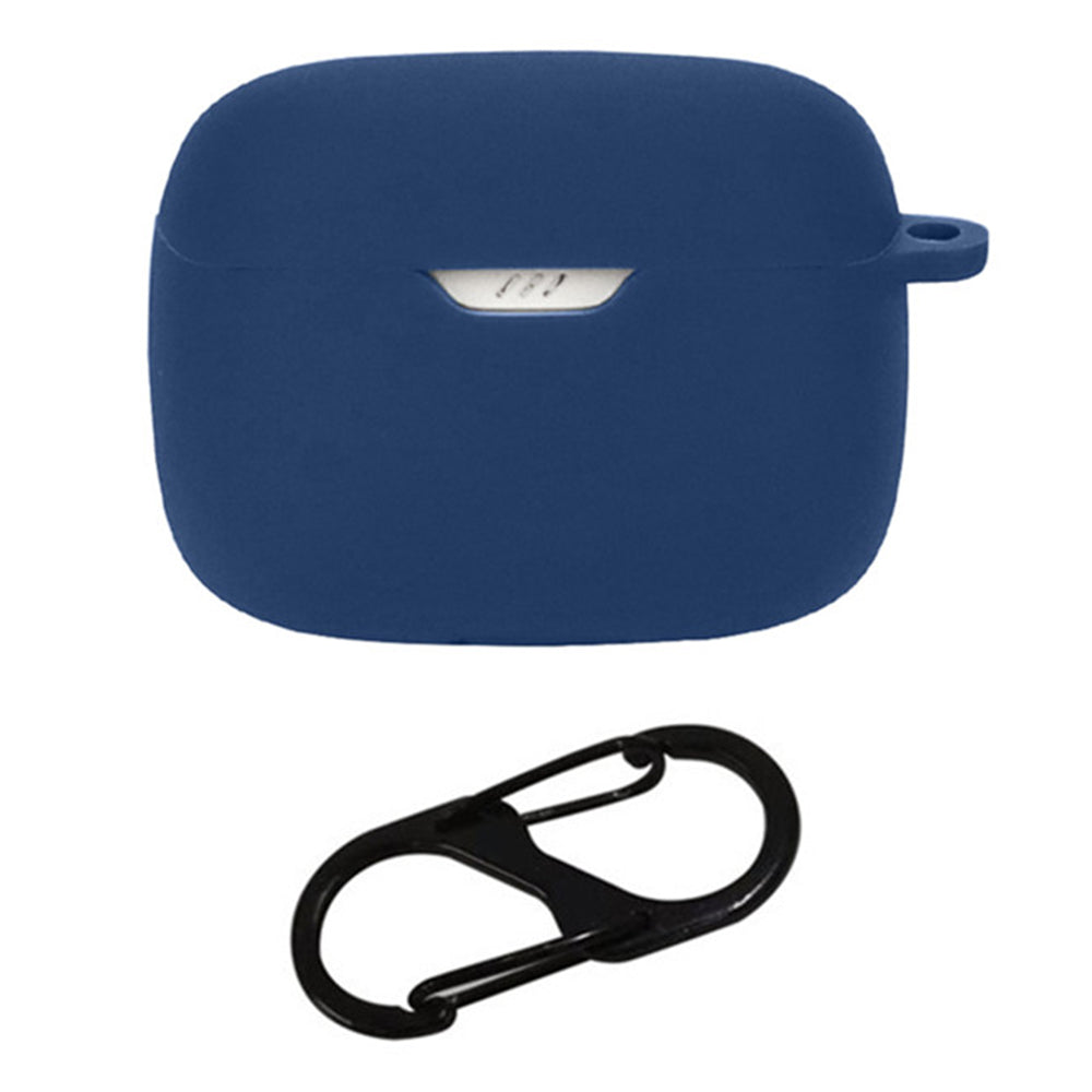 For JBL Tune Beam Silicone Protective Cover Bluetooth Earphone Sleeve with Anti-lost Buckle