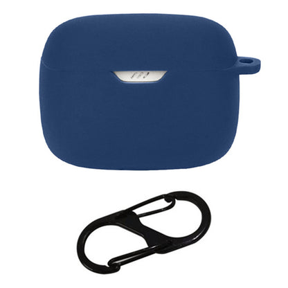 For JBL Tune Beam Silicone Protective Cover Bluetooth Earphone Sleeve with Anti-lost Buckle