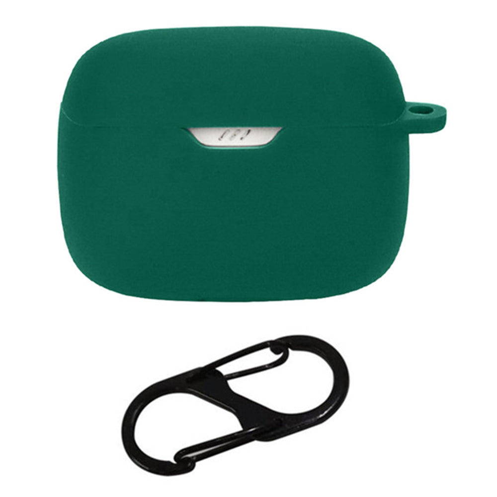 For JBL Tune Beam Silicone Protective Cover Bluetooth Earphone Sleeve with Anti-lost Buckle