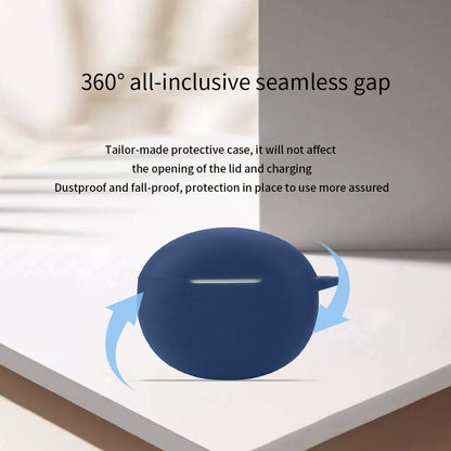 Silicone Protective Cover for Redmi Buds 4 Active Bluetooth Earphone Case with Anti-lost Buckle