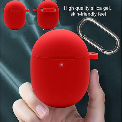 Silicone Earphones Case for Google Pixel Buds Pro Shockproof Portable Soft Cover with Keychain