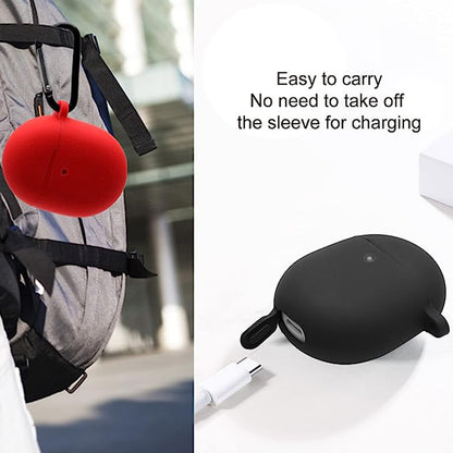 Silicone Earphones Case for Google Pixel Buds Pro Shockproof Portable Soft Cover with Keychain