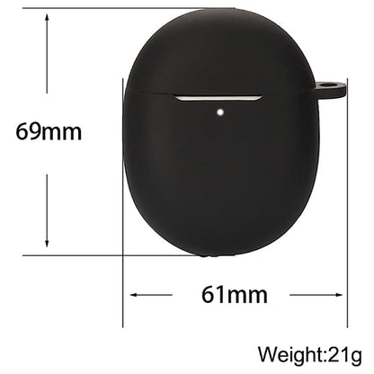 Silicone Earphones Case for Google Pixel Buds Pro Shockproof Portable Soft Cover with Keychain
