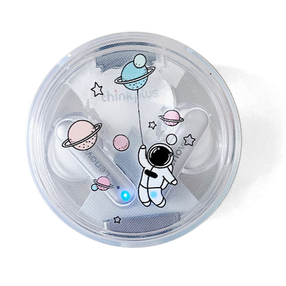 TWS Earphone Protective Case for Lenovo LP10 , Transparent Pattern Printing TPU Earbud Cover