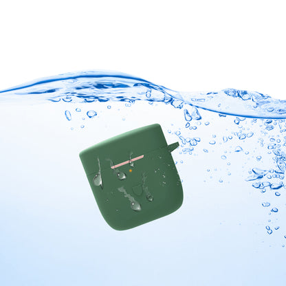 For SoundPEATS TrueCapsule2 Bluetooth Earphone Anti-drop Case Silicone Cover with Anti-lost Buckle