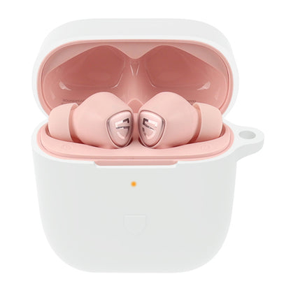 For SoundPEATS TrueCapsule2 Bluetooth Earphone Anti-drop Case Silicone Cover with Anti-lost Buckle