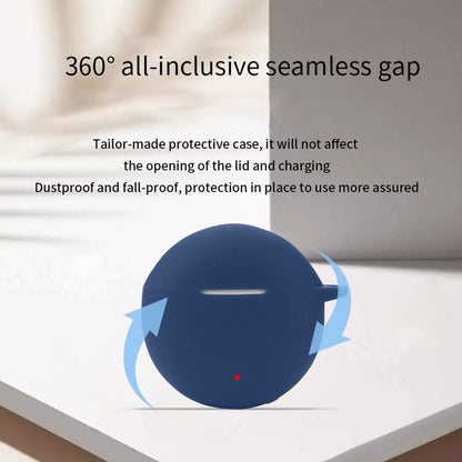For Honor Earbuds X5 TWS Headset Silicone Case Dustproof Wireless Headphone Cover Sleeve with Hanging Buckle
