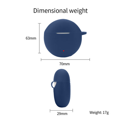 For Honor Earbuds X5 TWS Headset Silicone Case Dustproof Wireless Headphone Cover Sleeve with Hanging Buckle