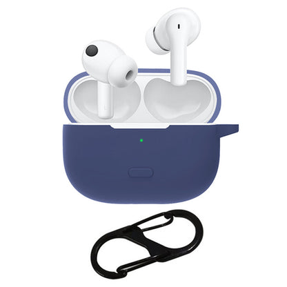 For vivo TWS 2 / 2e Bluetooth Earphone Silicone Protective Cover with Anti-lost Buckle