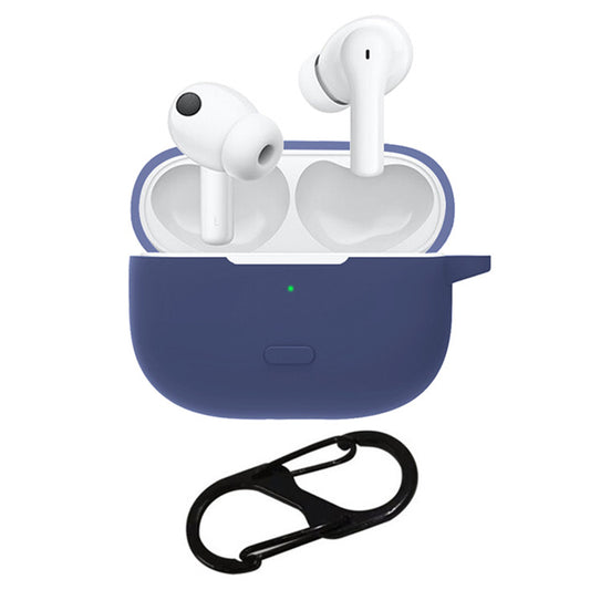 For vivo TWS 2 / 2e Bluetooth Earphone Silicone Protective Cover with Anti-lost Buckle