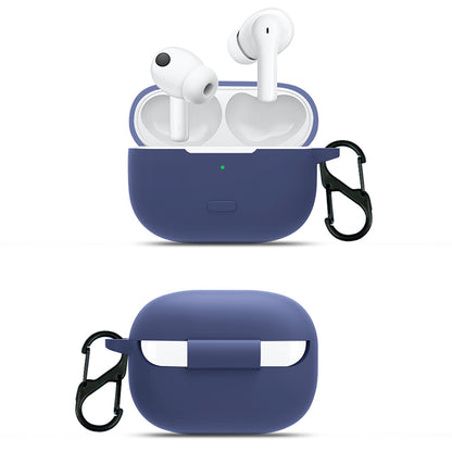 For vivo TWS 2 / 2e Bluetooth Earphone Silicone Protective Cover with Anti-lost Buckle