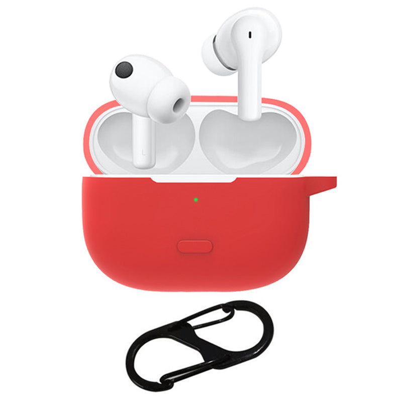For vivo TWS 2 / 2e Bluetooth Earphone Silicone Protective Cover with Anti-lost Buckle