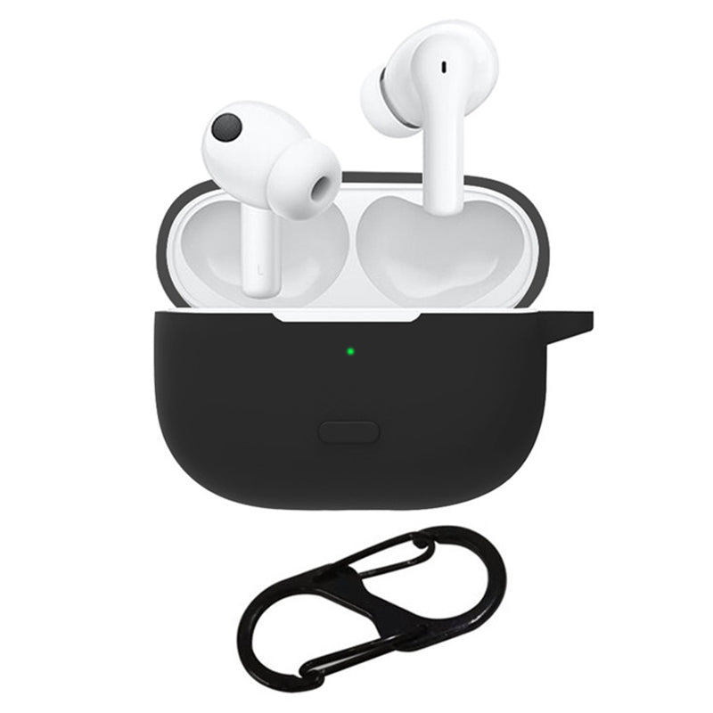 For vivo TWS 2 / 2e Bluetooth Earphone Silicone Protective Cover with Anti-lost Buckle