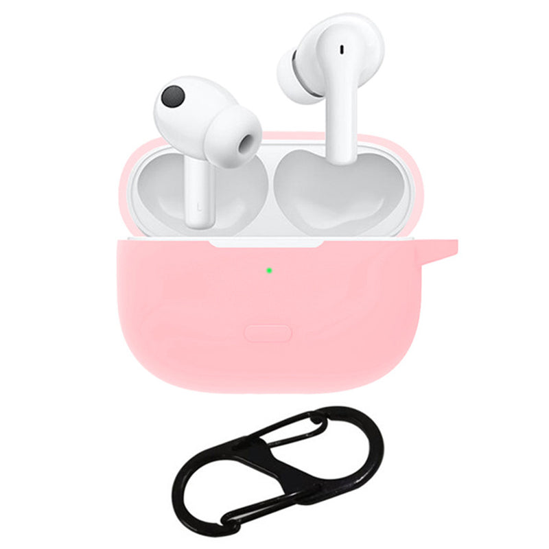 For vivo TWS 2 / 2e Bluetooth Earphone Silicone Protective Cover with Anti-lost Buckle