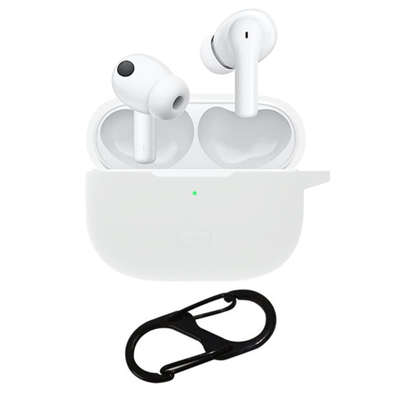 For vivo TWS 2 / 2e Bluetooth Earphone Silicone Protective Cover with Anti-lost Buckle