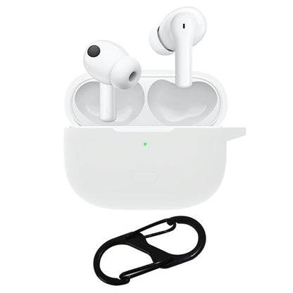 For vivo TWS 2 / 2e Bluetooth Earphone Silicone Protective Cover with Anti-lost Buckle