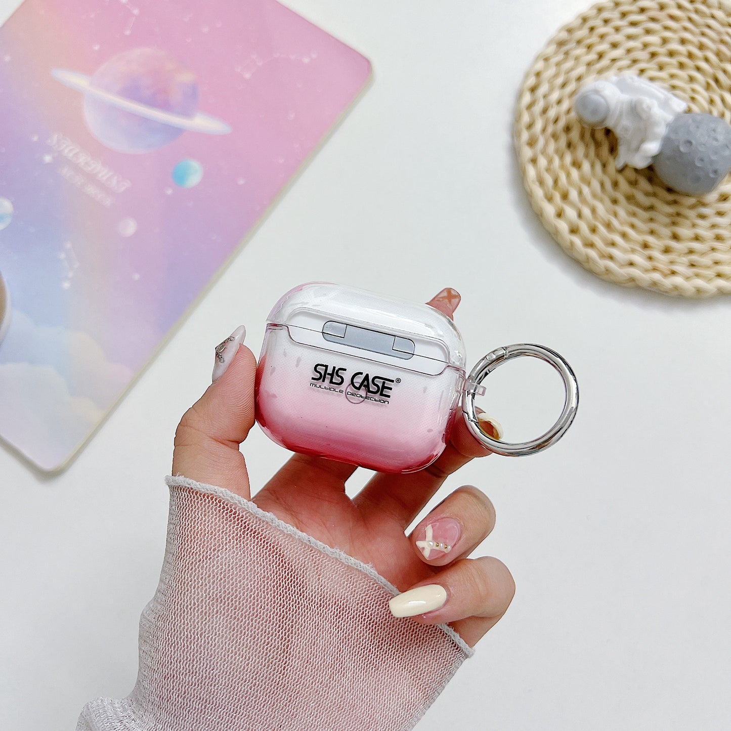 For Apple AirPods 3 Bluetooth Earphone PC Protective Cover Cute Glitter Anti-drop Case