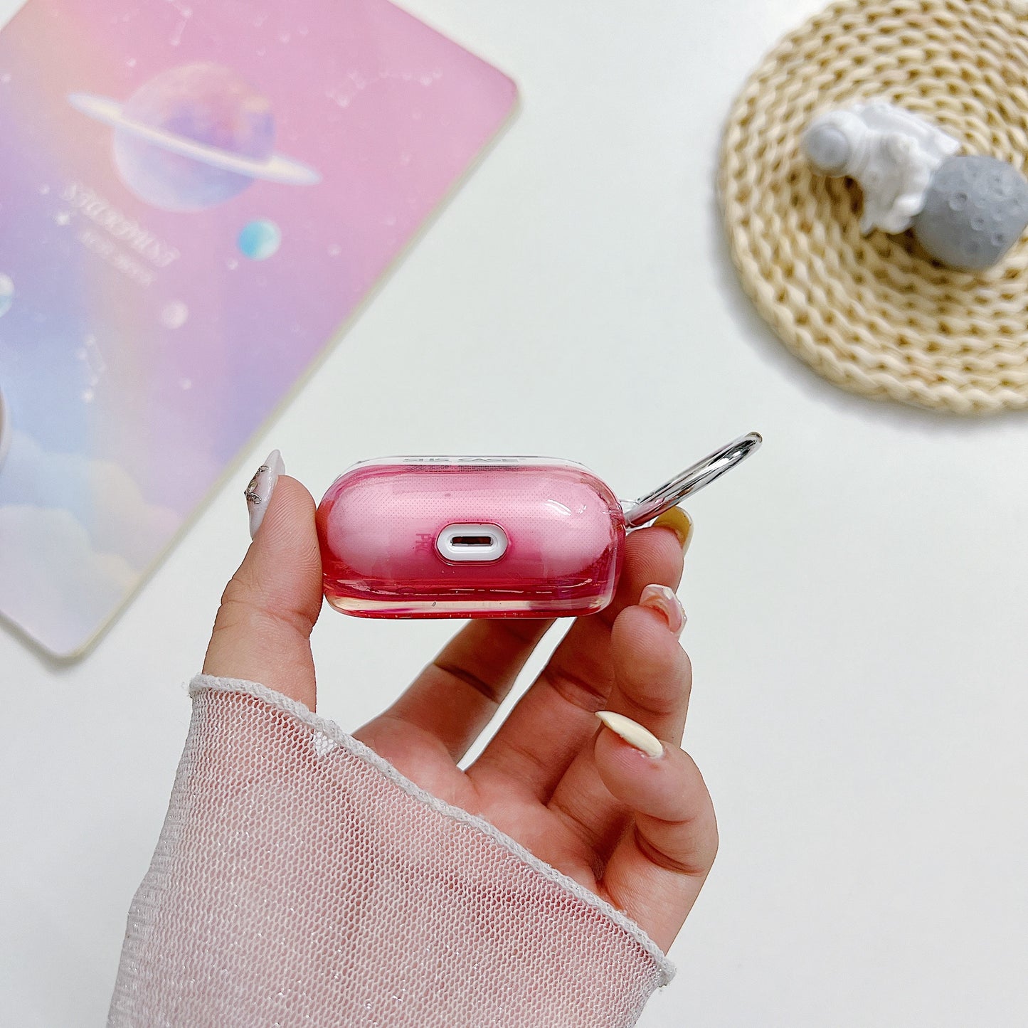 For Apple AirPods 3 Bluetooth Earphone PC Protective Cover Cute Glitter Anti-drop Case
