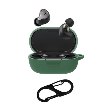 Soft Earphone Cover for SoundPEATS H1 / Truengine 3 SE Silicone Shell Protector with Anti-lost Buckle