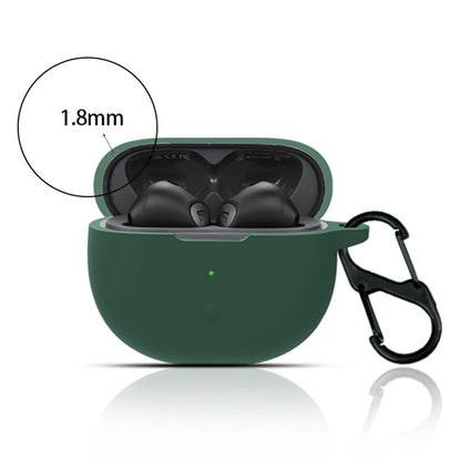 For SoundPEATS Air3-Deluxe Bluetooth Earphone Silicone Case Anti-scratch Cover with Anti-lost Buckle