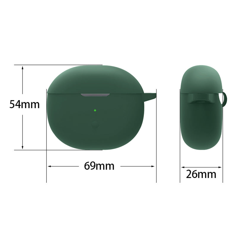 For SoundPEATS Air3-Deluxe Bluetooth Earphone Silicone Case Anti-scratch Cover with Anti-lost Buckle