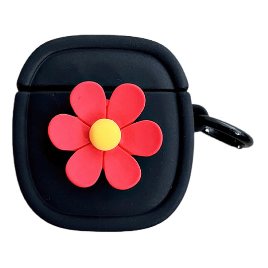 Silicone Case for Apple AirPods with Charging Case (2016) / (2019) / AirPods with Wireless Charging Case (2019) Flower Pattern Cover with Buckle