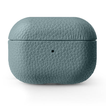 MELKCO For Apple AirPods Pro 2 Earbuds Case Genuine Cow Leather Coated PC Protective Sleeve Cover