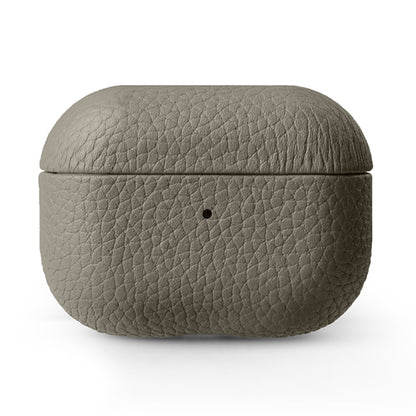 MELKCO For Apple AirPods Pro 2 Earbuds Case Genuine Cow Leather Coated PC Protective Sleeve Cover