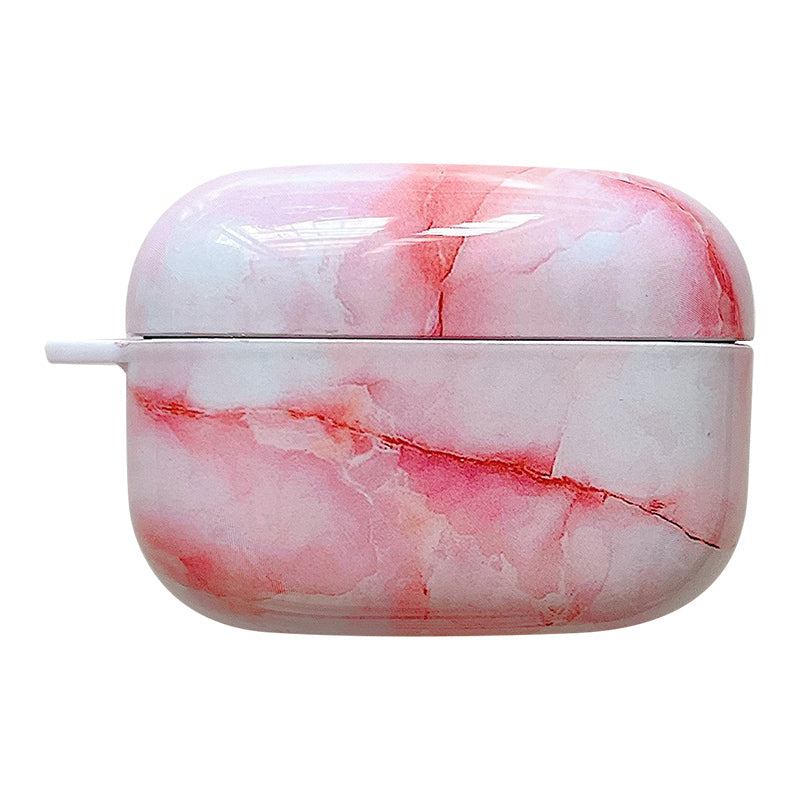 For Sony LinkBuds S Marble Pattern Bluetooth Earphone Anti-drop PC Case Protective Cover