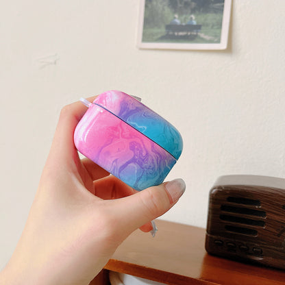 For Sony LinkBuds S Marble Pattern Bluetooth Earphone Anti-drop PC Case Protective Cover