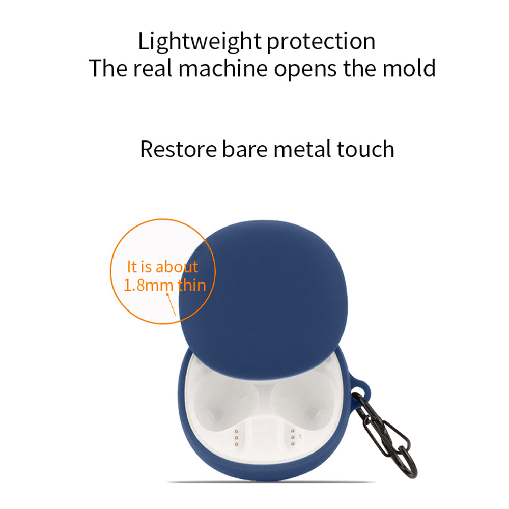 For iFLYBUDS Nano+ Bluetooth Earphone Cover Silicone Dustproof Case with Anti-lost Buckle