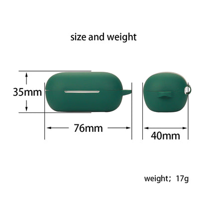 Dustproof Case for QCY ArcBuds Lite Bluetooth Earphone Silicone Cover with Anti-lost Buckle