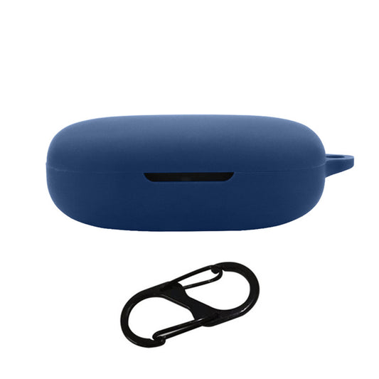 For 1MORE S50 Silicone Sleeve Drop Protection Cover Wireless Headphone Case with Hanging Buckle
