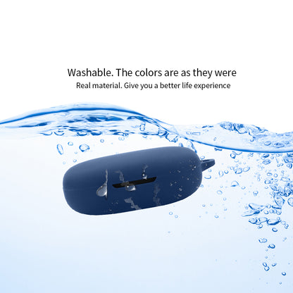 For 1MORE S50 Silicone Sleeve Drop Protection Cover Wireless Headphone Case with Hanging Buckle