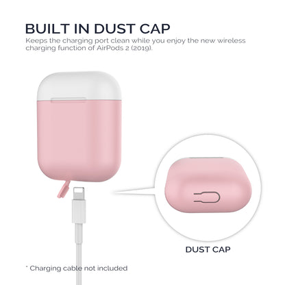 AHASTYLE PT38 Earphone Case for AirPods with Charging Case (2016) / (2019) / AirPods with Wireless Charging Case (2019) Earbud Silicone Cover