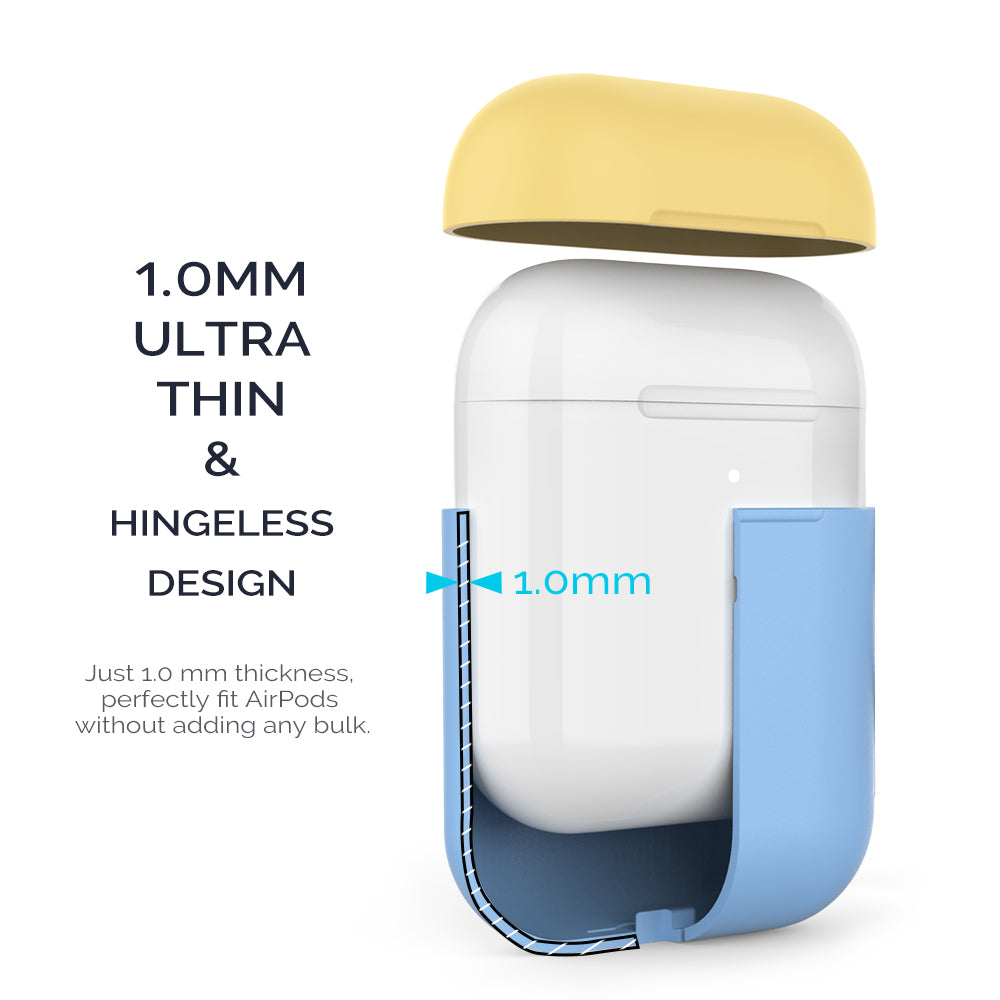 AHASTYLE PT38 Earphone Case for AirPods with Charging Case (2016) / (2019) / AirPods with Wireless Charging Case (2019) Earbud Silicone Cover