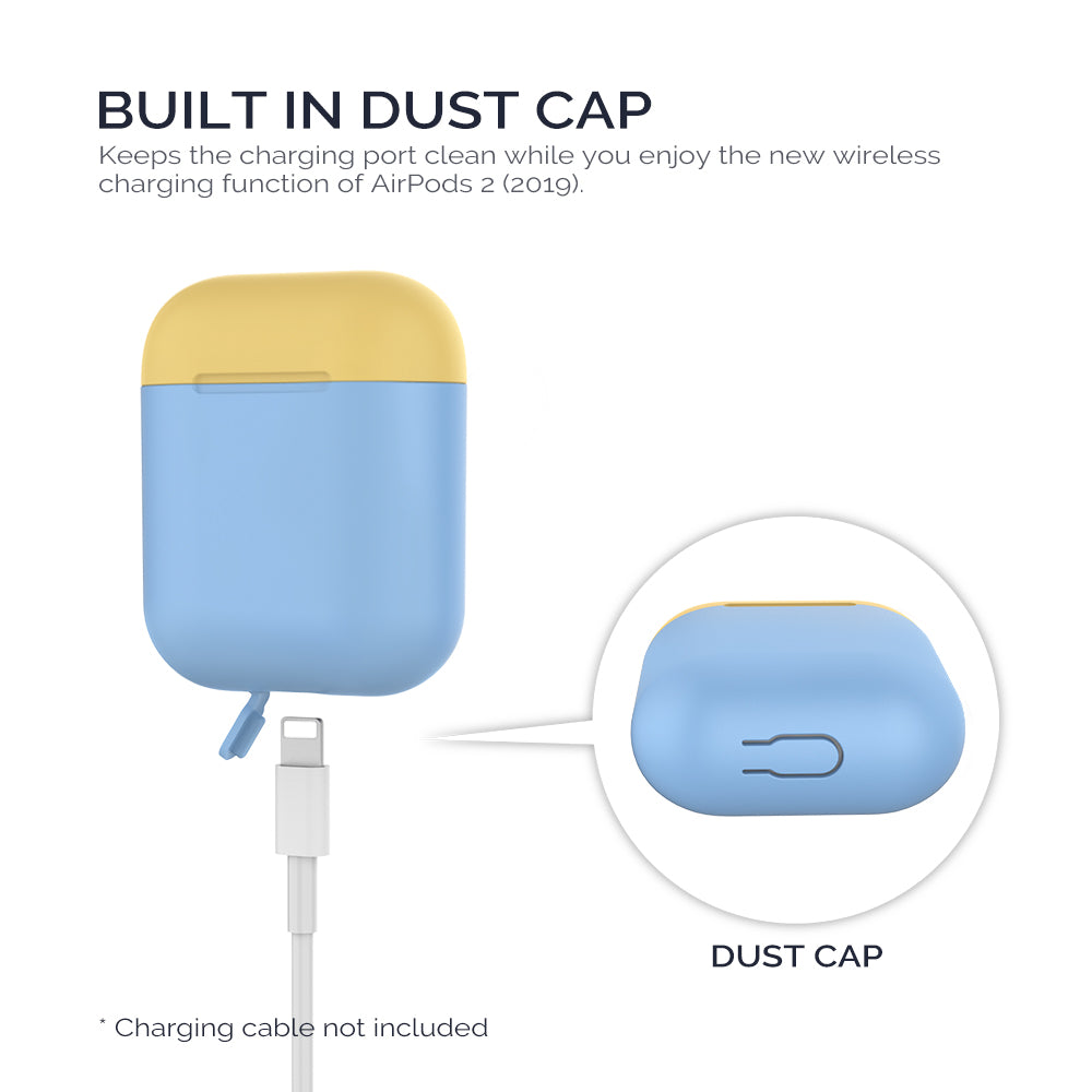 AHASTYLE PT38 Earphone Case for AirPods with Charging Case (2016) / (2019) / AirPods with Wireless Charging Case (2019) Earbud Silicone Cover