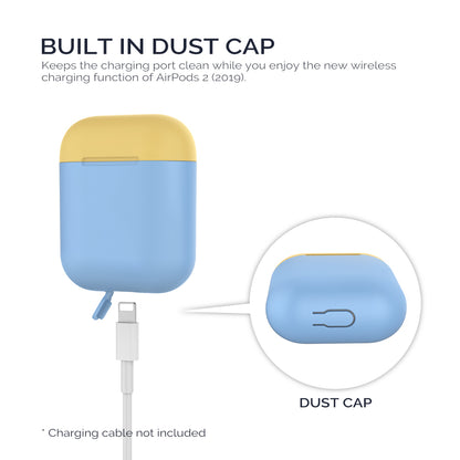 AHASTYLE PT38 Earphone Case for AirPods with Charging Case (2016) / (2019) / AirPods with Wireless Charging Case (2019) Earbud Silicone Cover