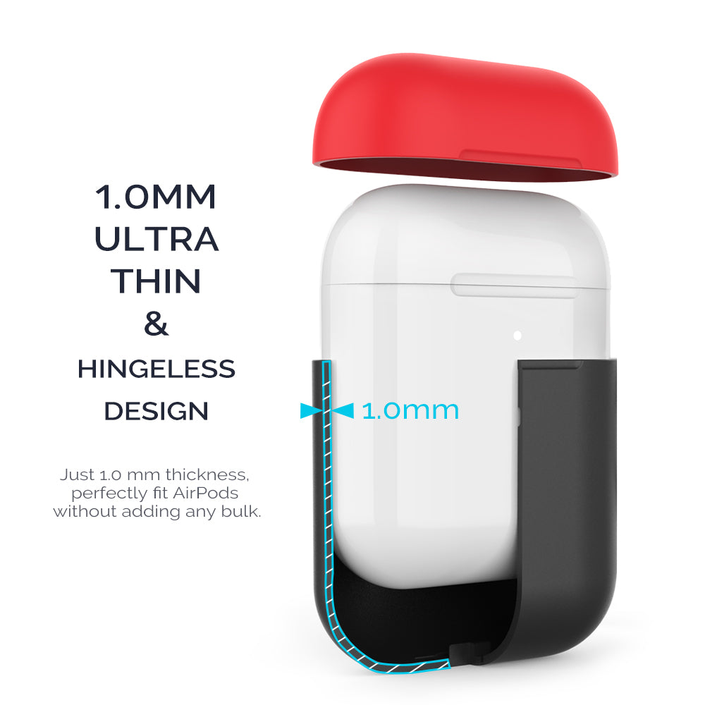 AHASTYLE PT38 Earphone Case for AirPods with Charging Case (2016) / (2019) / AirPods with Wireless Charging Case (2019) Earbud Silicone Cover