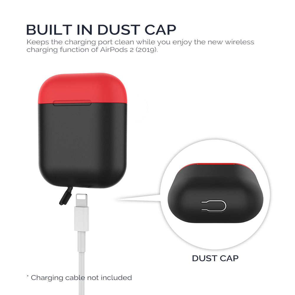 AHASTYLE PT38 Earphone Case for AirPods with Charging Case (2016) / (2019) / AirPods with Wireless Charging Case (2019) Earbud Silicone Cover